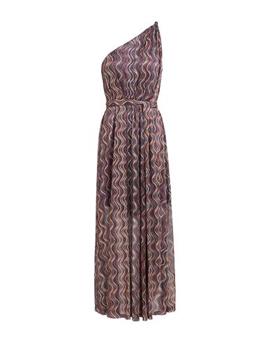 Siyu Woman Maxi Dress Plum Size 4 Polyester, Polyamide In Purple