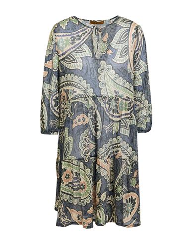 Siyu Woman Mini Dress Navy Size 8 Polyester, Polyamide In Navy