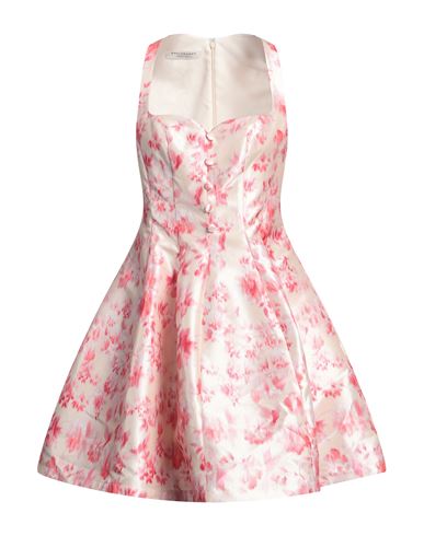 Philosophy Di Lorenzo Serafini Womens Fantasy Print Ivory Floral-print Sweetheart-neck Woven Midi Dr In Beige
