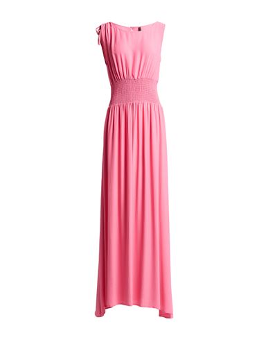 Manila Grace Woman Mini Dress Fuchsia Size 4 Cotton, Polyester In Pink