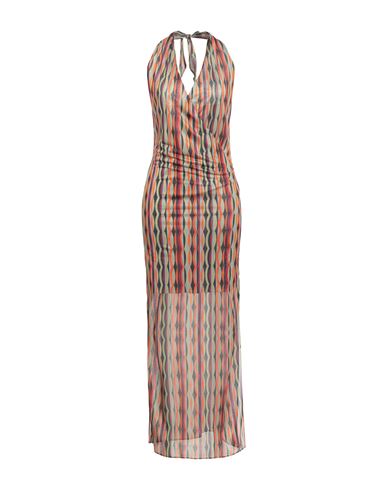 Siyu Woman Midi Dress Garnet Size 6 Viscose In Red