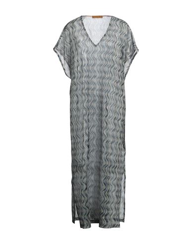 Siyu Woman Maxi Dress Navy Size 6 Polyester, Metallic Fiber In Navy Blue