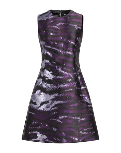 Dolce & Gabbana Woman Mini Dress Plum Size 8 Polyester, Metallic Polyester