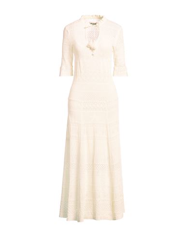 Maxi-Kleid Damen Elfenbein XS Damen