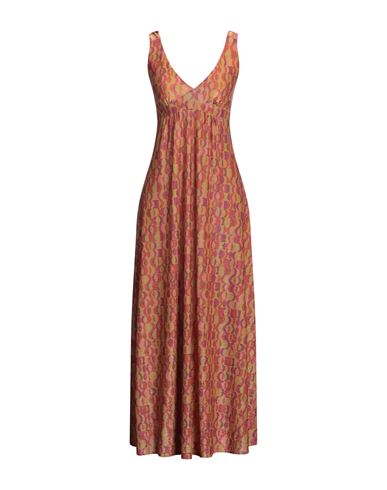 Siyu Woman Maxi Dress Military Green Size 10 Polyester, Polyamide, Elastane
