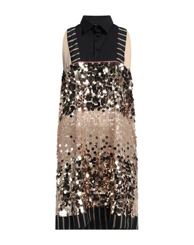 Antonio Marras Woman Mini Dress Black Size 6 Polyester, Cotton, Elastane In Black