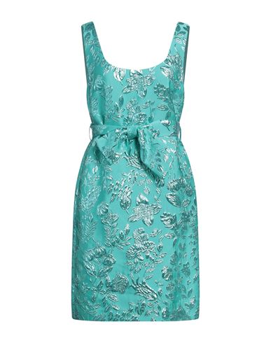 P.a.r.o.s.h P. A.r. O.s. H. Woman Mini Dress Turquoise Size S Polyester, Polyamide, Metallic Fiber In Blue