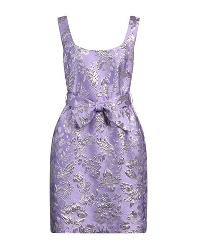 P.a.r.o.s.h P. A.r. O.s. H. Woman Mini Dress Lilac Size M Polyester, Polyamide, Metallic Fiber In Purple