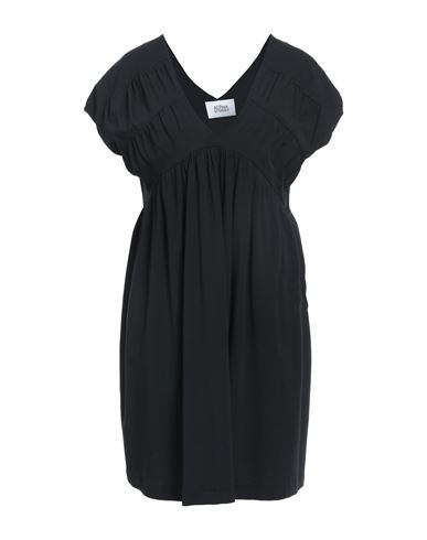 Alpha Studio Woman Mini Dress Black Size 10 Cotton, Elastane In Black