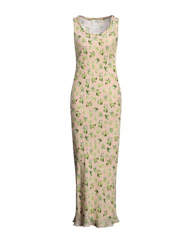 Sportmax Tonale Printed Silk Maxi Dress In Pink