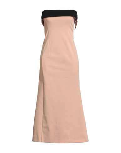 Philosophy Di Lorenzo Serafini Woman Midi Dress Blush Size 4 Cotton, Elastane