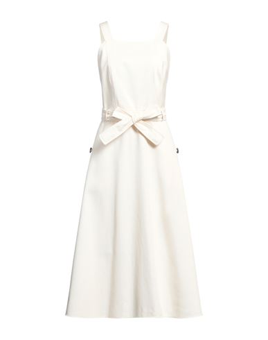 Shop Weekend Max Mara Woman Midi Dress Beige Size 12 Cotton