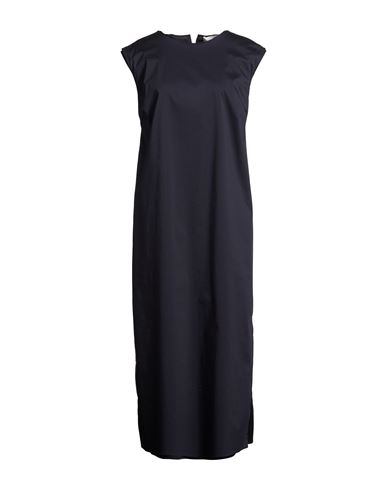 Liviana Conti Woman Maxi Dress Midnight Blue Size 12 Cotton, Polyamide, Elastane In Blue