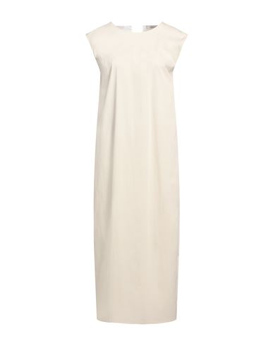 Liviana Conti Woman Maxi Dress Beige Size 10 Cotton, Polyamide, Elastane In Neutral