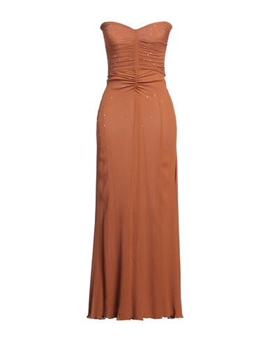 Forte Forte Forte_forte Woman Maxi Dress Brown Size 3 Silk