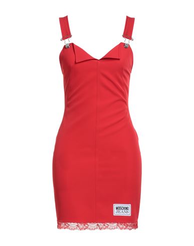Moschino Jeans Woman Mini Dress Red Size 2 Polyester, Elastane In Red