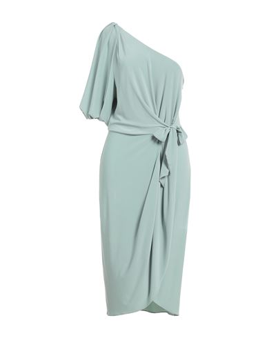 Ralph Lauren Lauren  Woman Midi Dress Sage Green Size 4 Polyester, Elastane