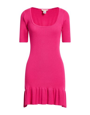 Kontatto Woman Mini Dress Fuchsia Size Onesize Viscose, Acrylic, Elastane In Pink