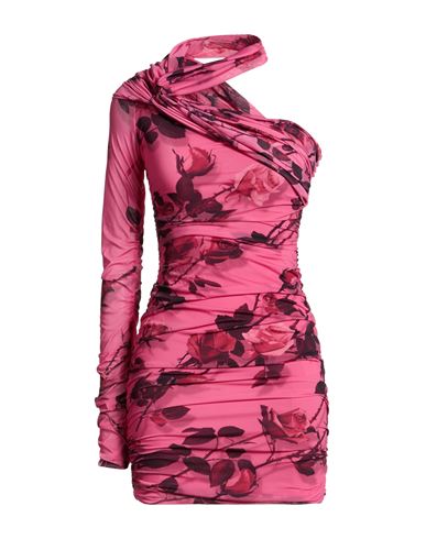 Blumarine Woman Mini Dress Fuchsia Size 6 Polyamide, Elastane In Pink