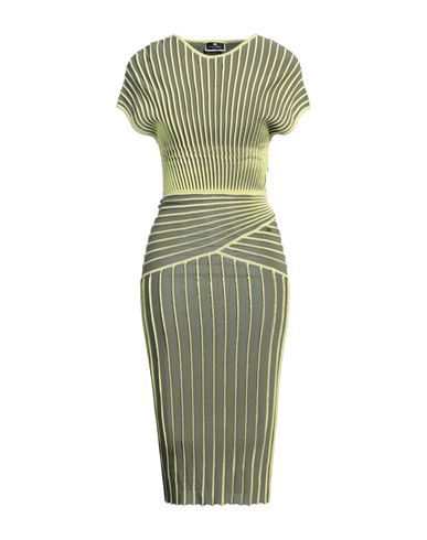 Elisabetta Franchi Woman Midi Dress Military Green Size 6 Viscose, Polyamide In Green
