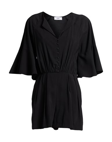 Jijil Woman Playsuit Black Size 6 Viscose, Polyester In Gold
