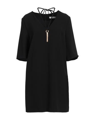 Simona Corsellini Woman Mini Dress Black Size 6 Polyester, Elastane In Black