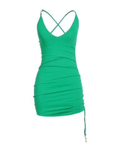 Barrow Woman Mini Dress Green Size M Polyamide, Elastane In Green