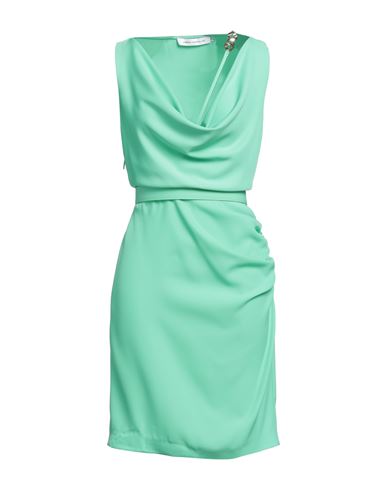 Simona Corsellini Woman Mini Dress Light Green Size 8 Polyester, Elastane In Green