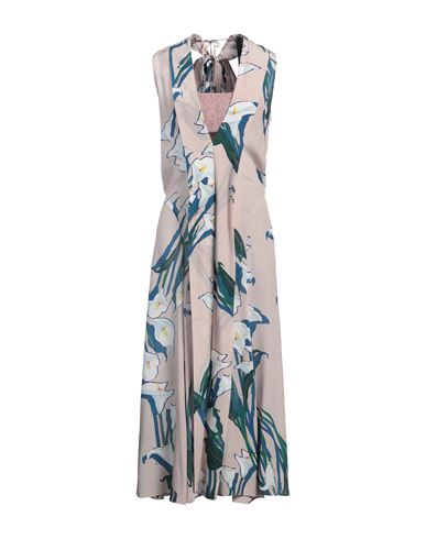 Rochas Woman Maxi Dress Antique Rose Size 8 Silk, Polyamide, Elastane In Pink