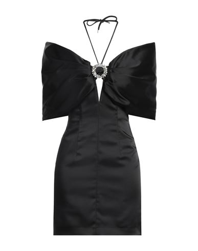 Shop Simona Corsellini Woman Mini Dress Black Size 4 Polyester, Elastane, Polyamide