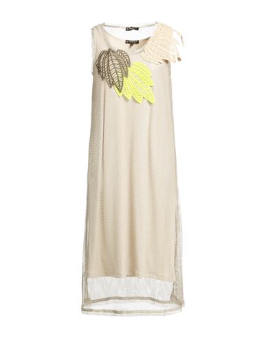 Tricot Chic Woman Midi Dress Sand Size 6 Polyamide, Lurex In Beige