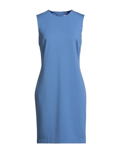 Liviana Conti Woman Midi Dress Azure Size 6 Viscose, Polyamide, Elastane In Blue