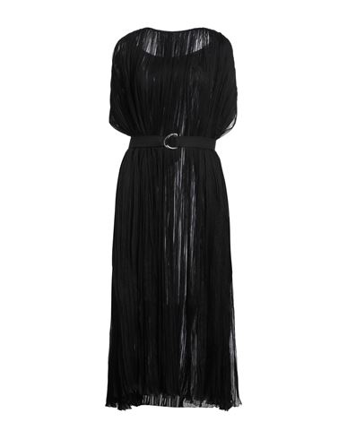 Federica Bonifaci Woman Maxi Dress Black Size S Silk In Black