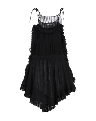 Shop Philosophy Di Lorenzo Serafini Woman Mini Dress Black Size 8 Cotton