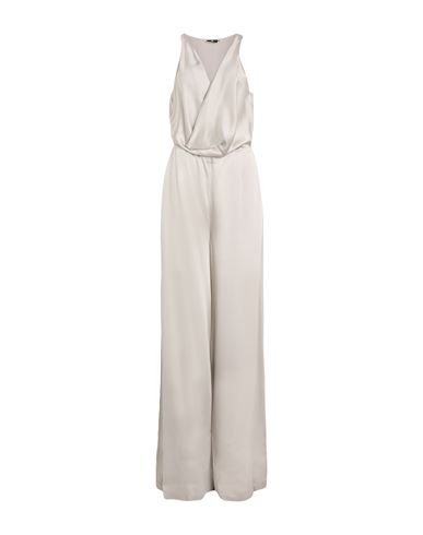 Elisabetta Franchi Woman Jumpsuit Light Grey Size 8 Acetate, Viscose In Gray