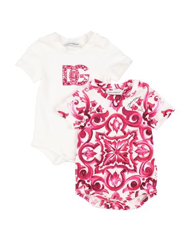 Dolce & Gabbana Woman Baby Accessories Set White Size 0 Cotton, Elastane In White