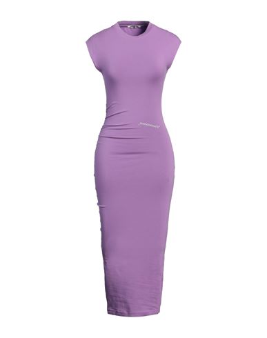Hinnominate Woman Midi Dress Mauve Size L Cotton, Elastane In Purple