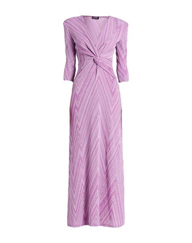 Liu •jo Woman Maxi Dress Mauve Size 4 Polyamide, Polyester, Elastane In Purple