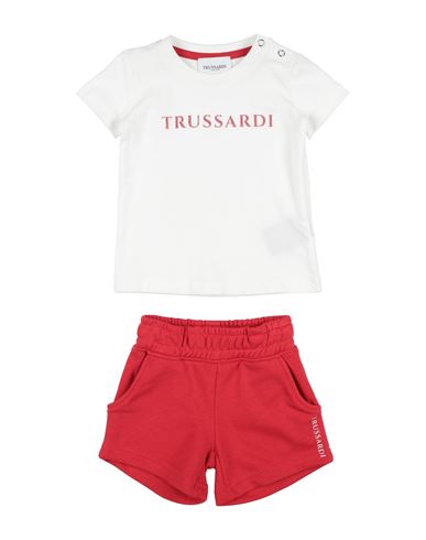 Trussardi Junior Woman Baby Set Red Size 12 Cotton, Lycra In Red