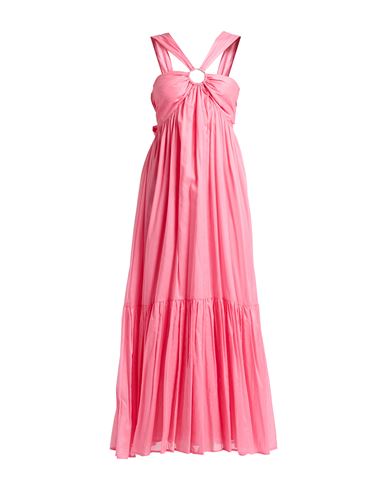 Kaos Jeans Woman Maxi Dress Pink Size 2 Cotton