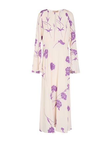 Shop Twinset Woman Midi Dress Ivory Size 6 Viscose In White