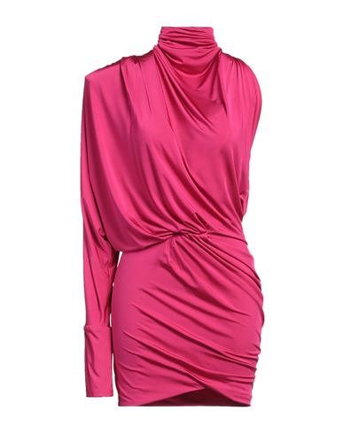 Alexandre Vauthier Ruched One-shoulder Dress In Red