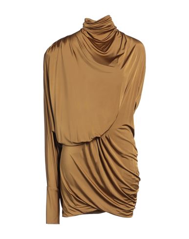 Alexandre Vauthier Woman Mini Dress Mustard Size 8 Viscose, Elastane In Yellow