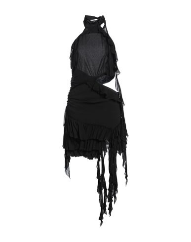 Aniye By Woman Mini Dress Black Size 8 Viscose In Black