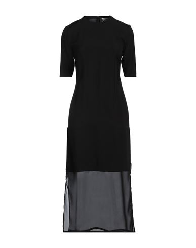Sportmax Woman Midi Dress Black Size 2 Viscose, Polyester In Black