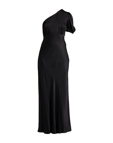 Twinset Woman Maxi Dress Black Size 14 Viscose In Black