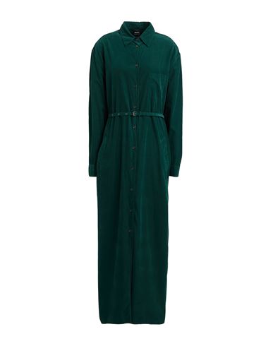 Aspesi Woman Maxi Dress Emerald Green Size 8 Cotton In Green