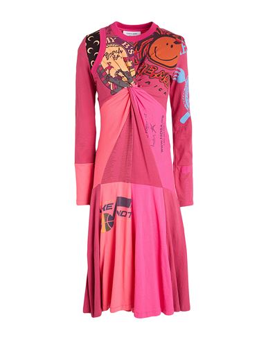 Vestido midi Mujer Fucsia 36 Mujer