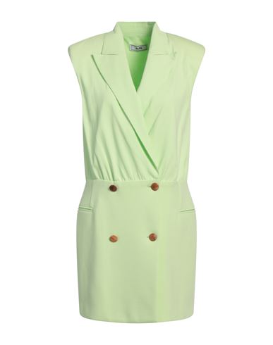 Jijil Woman Mini Dress Lime Green Size 8 Cotton, Polyester In Green
