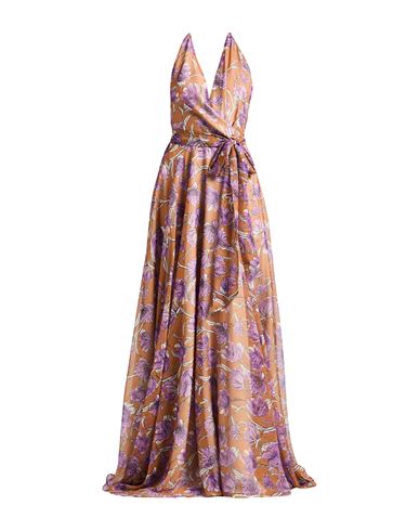 Giada Curti Resort Woman Maxi Dress Camel Size 8 Polyester